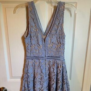 Women's Blue Lace Dress